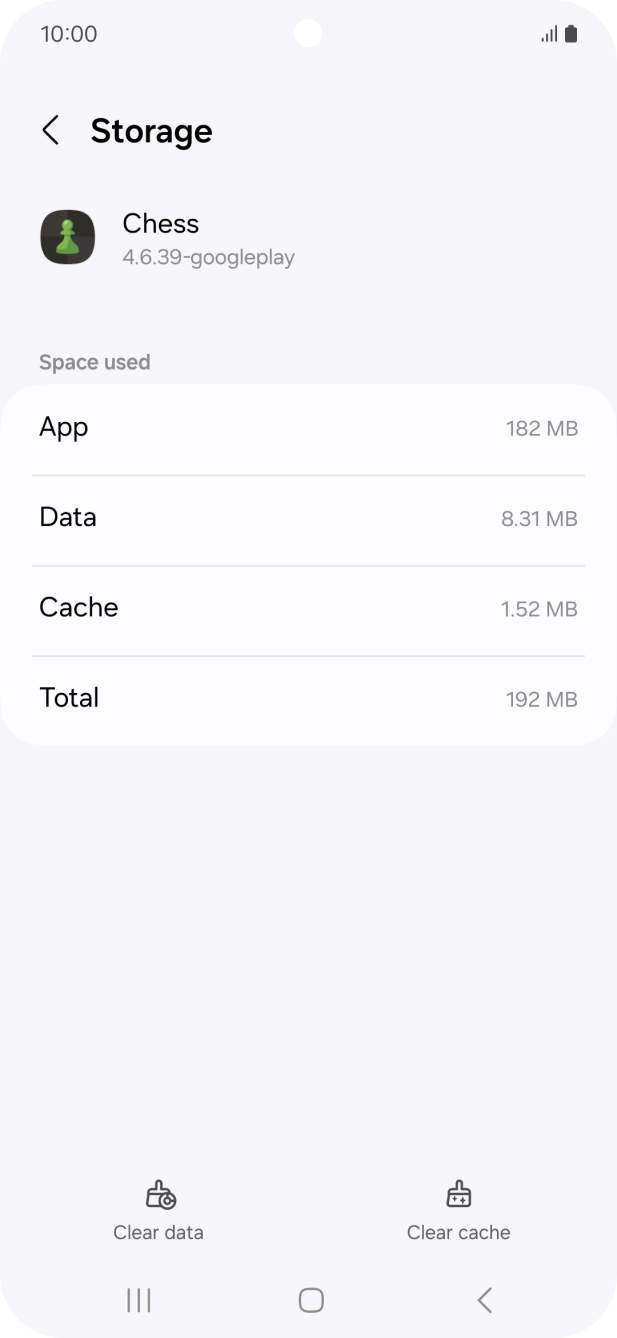Press Clear cache.