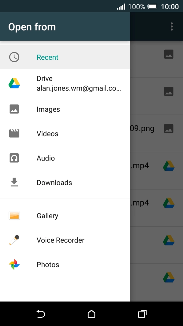 Press Images and go to the required file.
