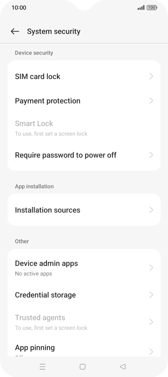 Press SIM card lock. Press SIM card lock.