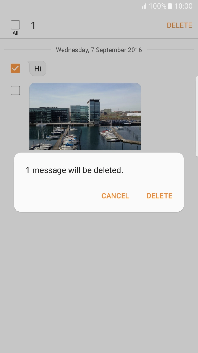 Press DELETE. Press DELETE.