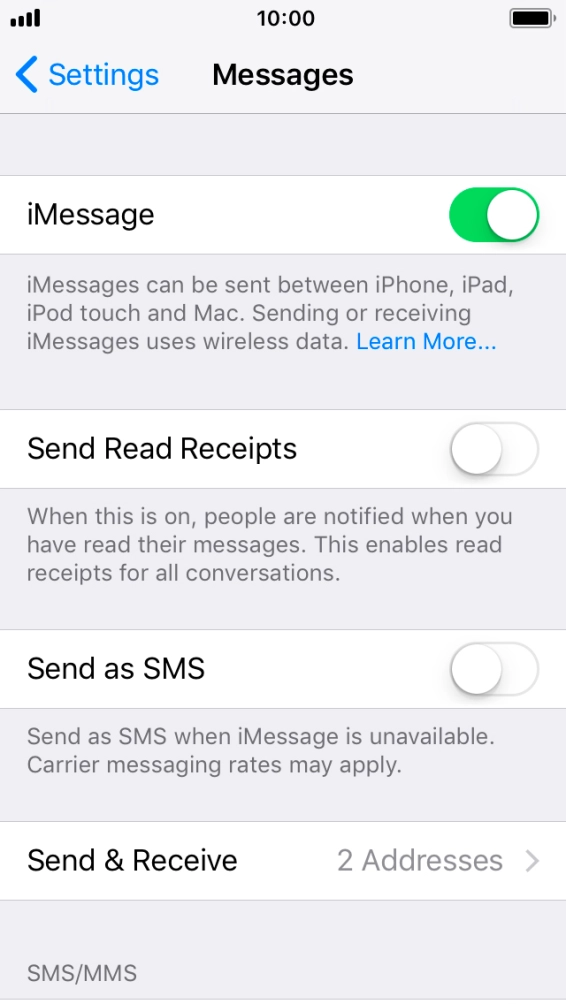 Press the indicator next to Press the indicator next to