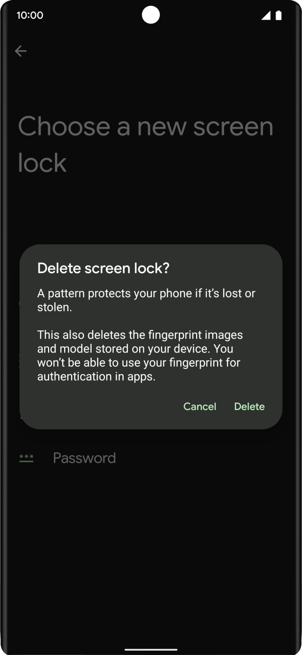 Press Delete. Press Delete.