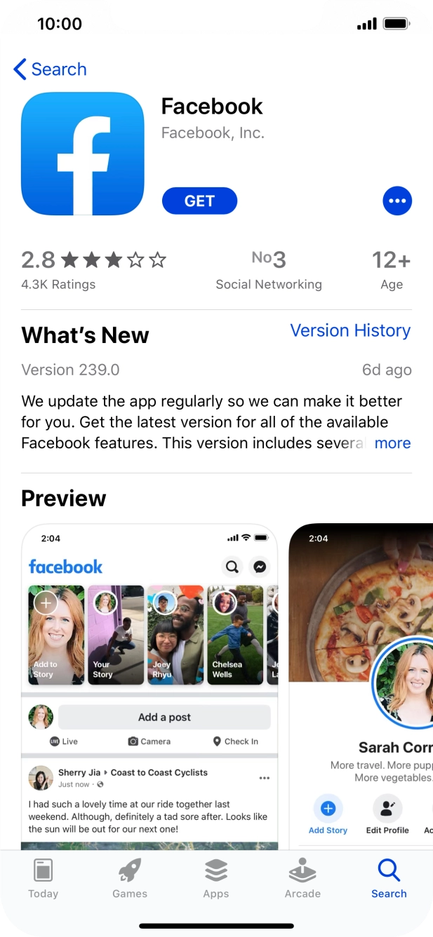 Press GET and follow the instructions on the screen to install the app. Press GET and follow the instructions on the screen to install the app.