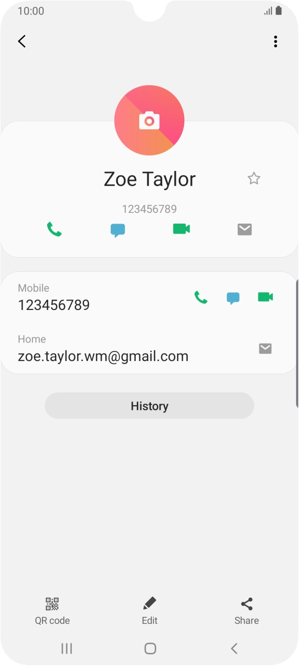Press the call icon next to the required number.