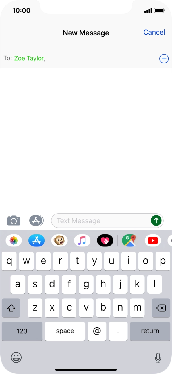 Press the text input field and write the required text. Press the text input field and write the required text.
