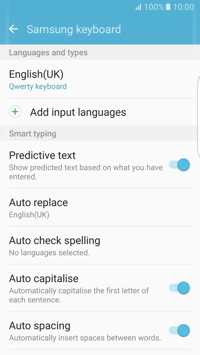 Press Add input languages.