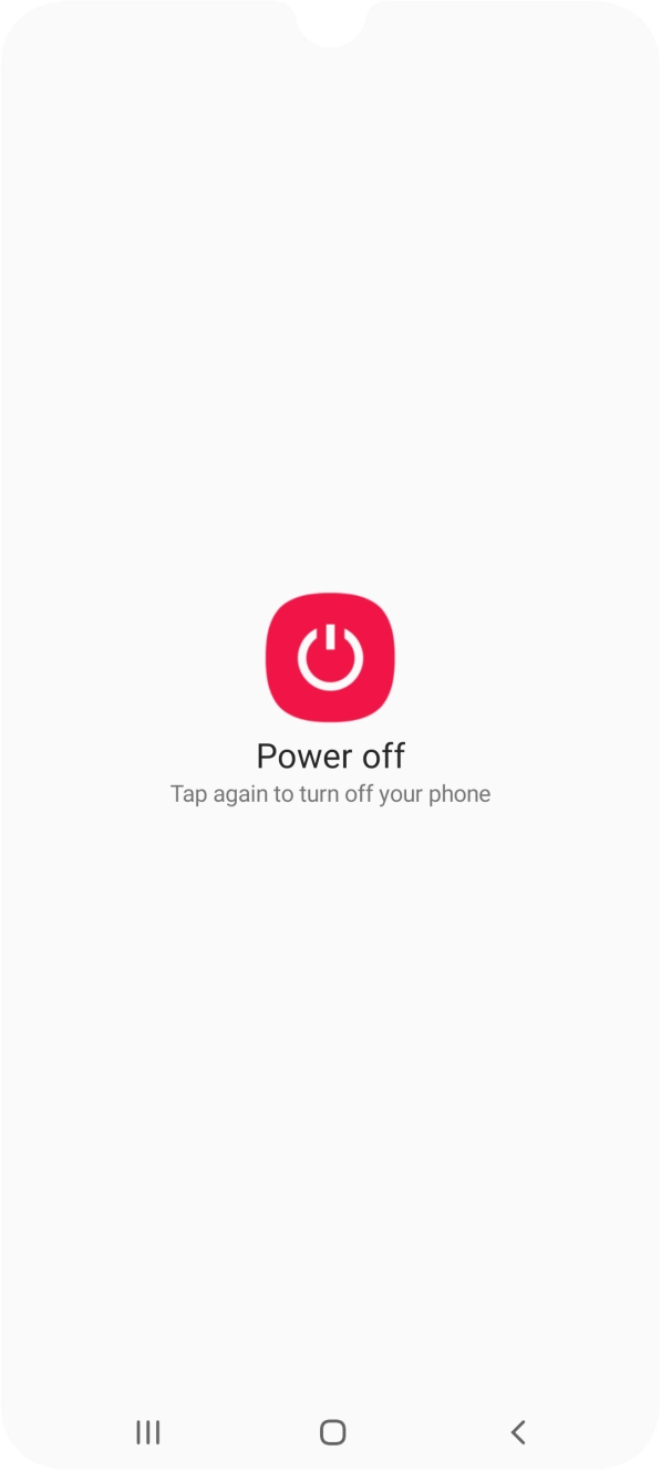 Press Power off.