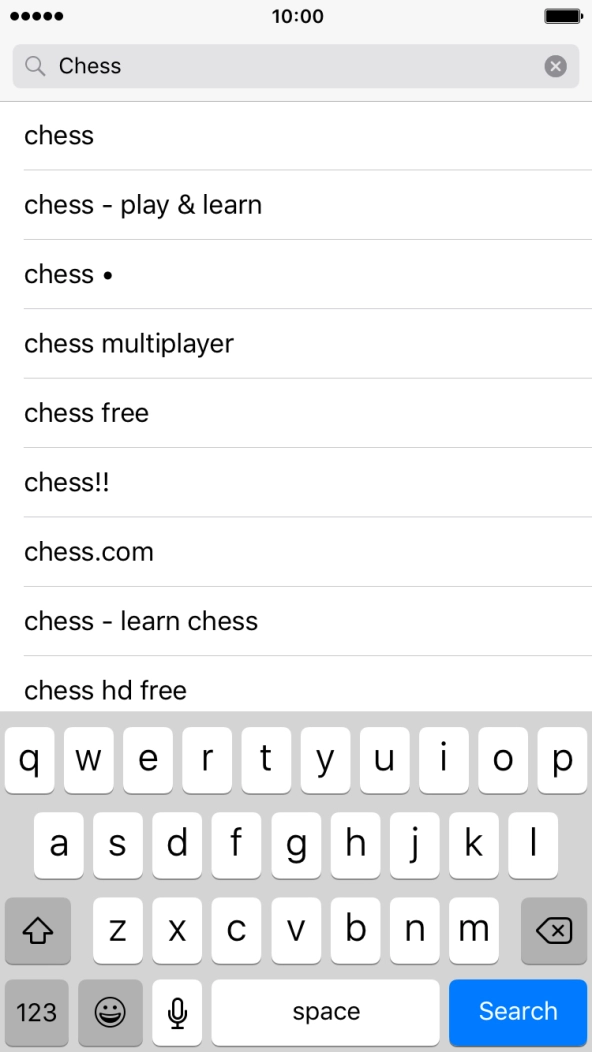 Press Search.