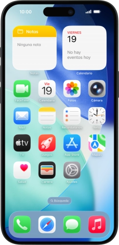 Imagen 1: Vista frontal del Apple iPhone 16 Plus - Black