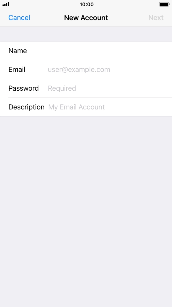 Press Email and key in your email address. Press Email and key in your email address.