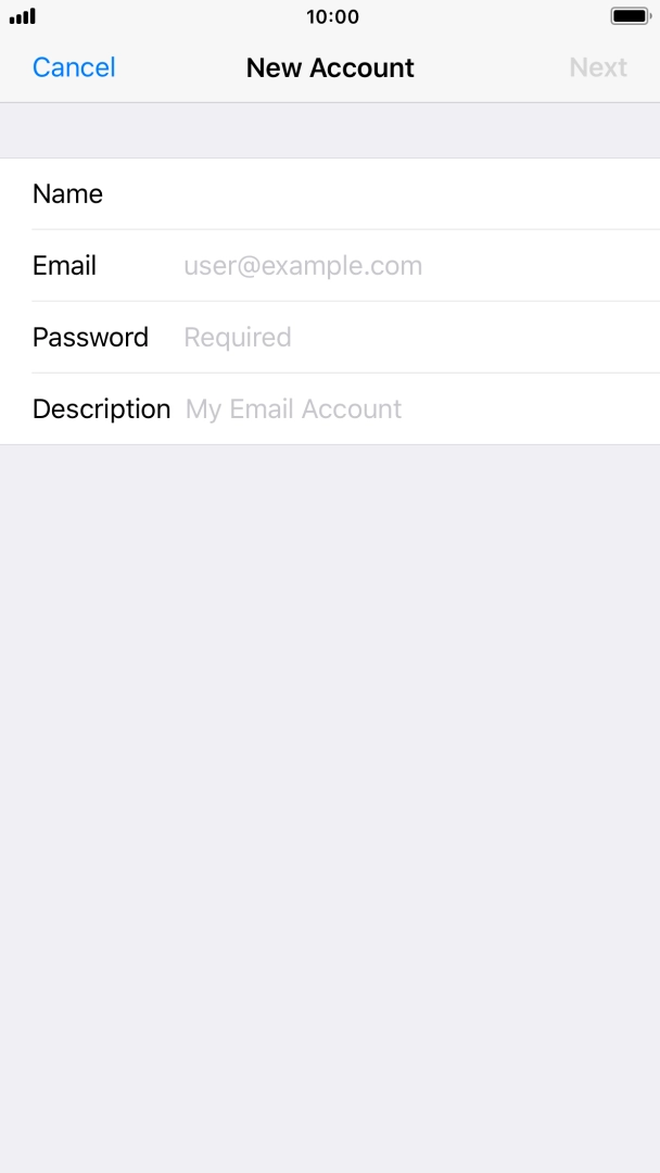 Press Email and key in your email address. Press Email and key in your email address.