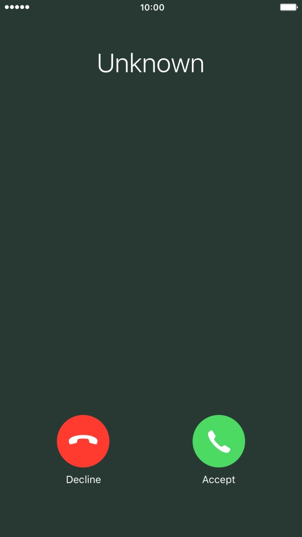 If the screen lock is turned off, press Accept.