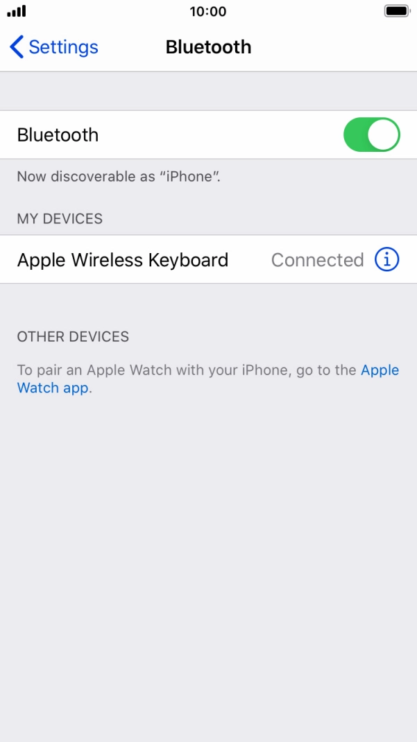 Press the Home key to return to the home screen.