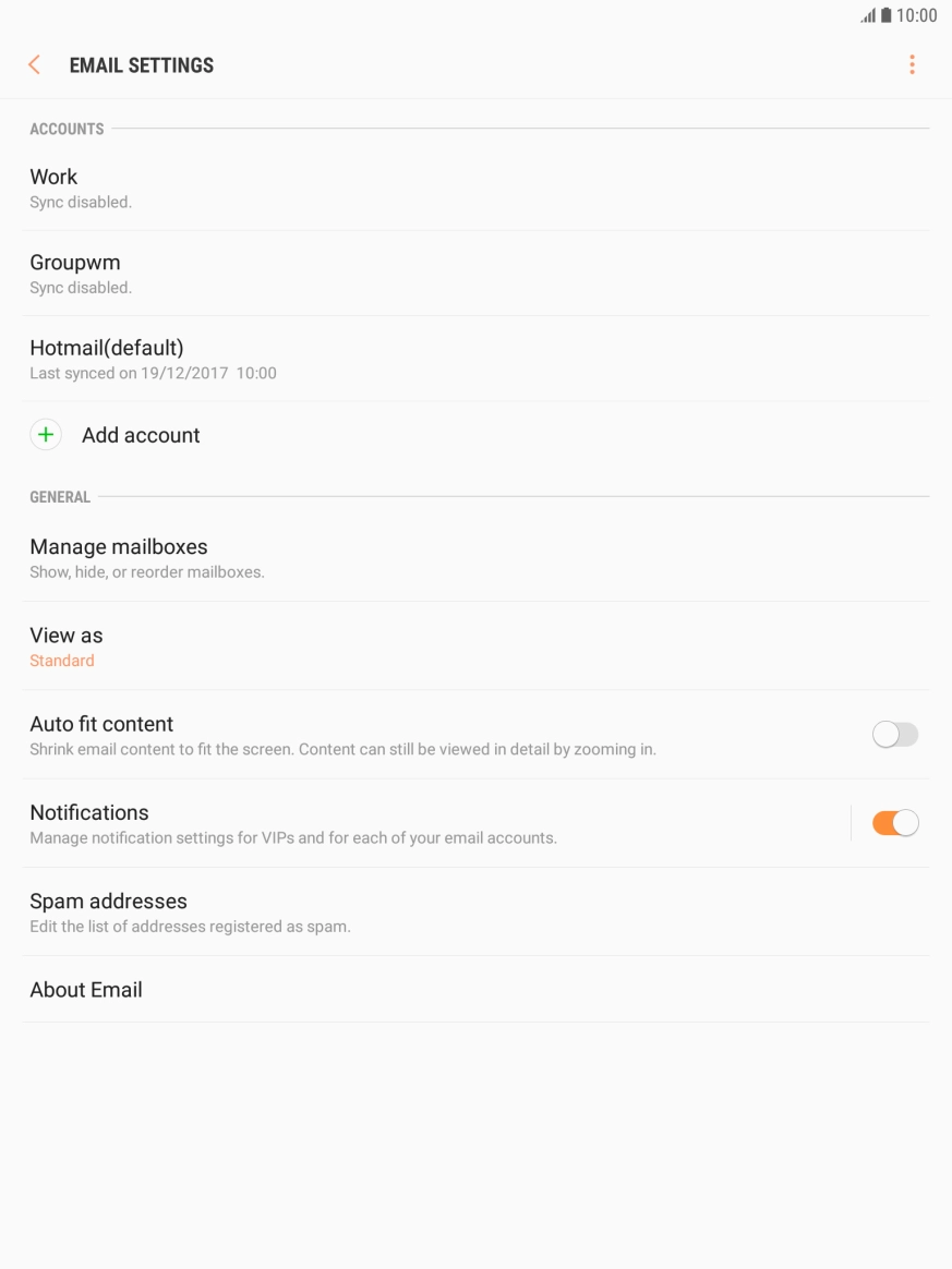 Press the menu icon. Press the menu icon.