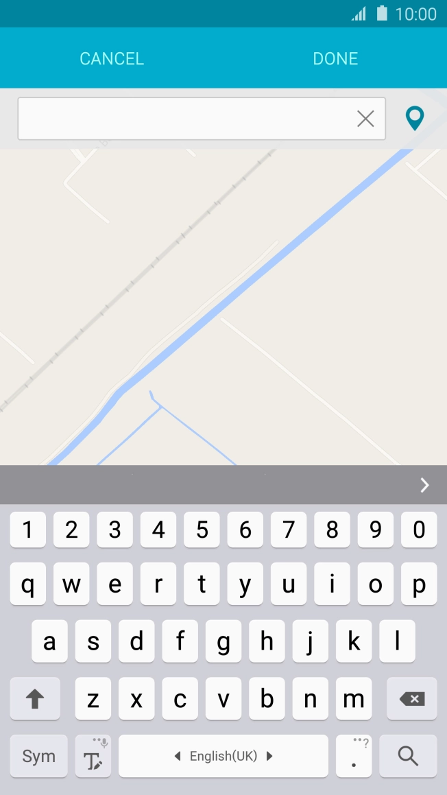 Press the search icon.