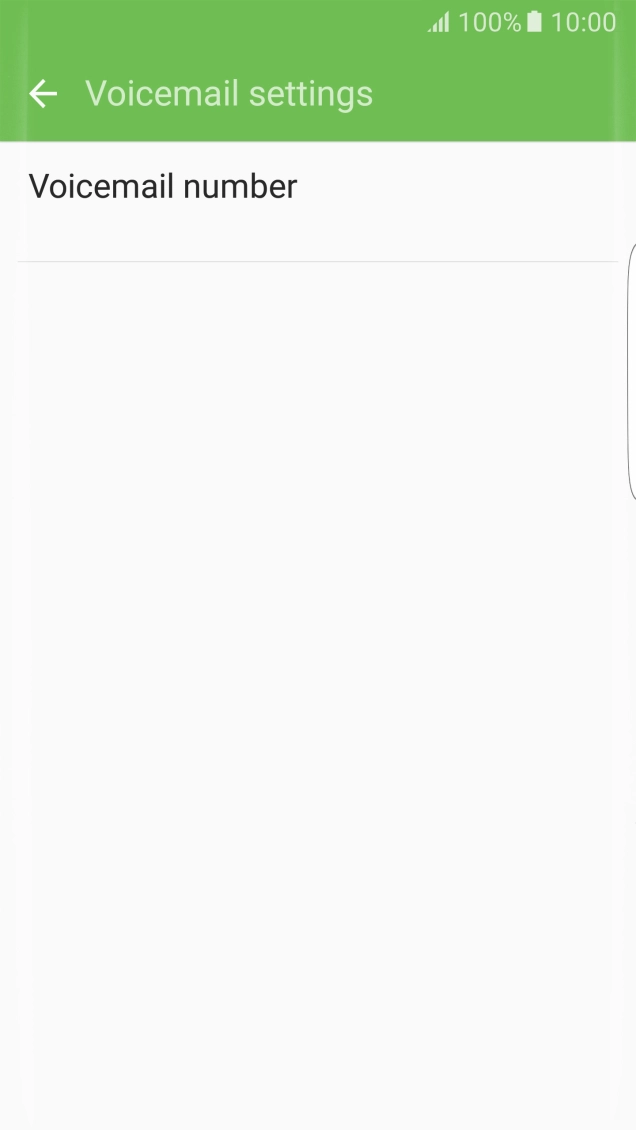 Press Voicemail number.