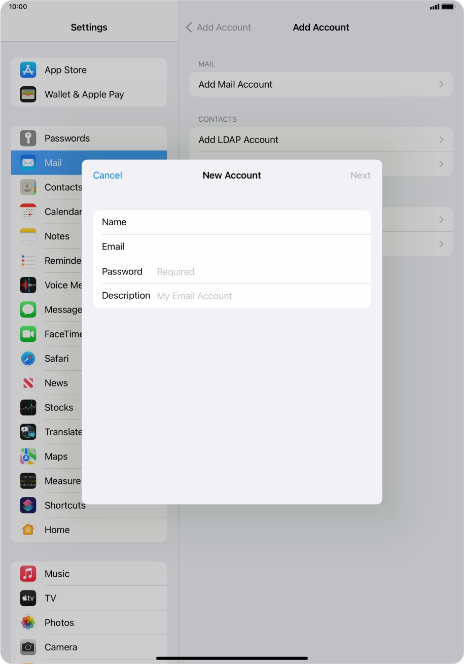 Press Password and key in the password for your Telstra email account. Press Password and key in the password for your Telstra email account.