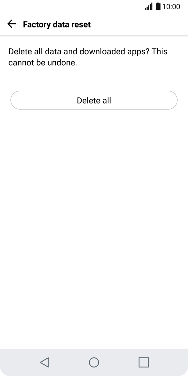 Press Delete all.