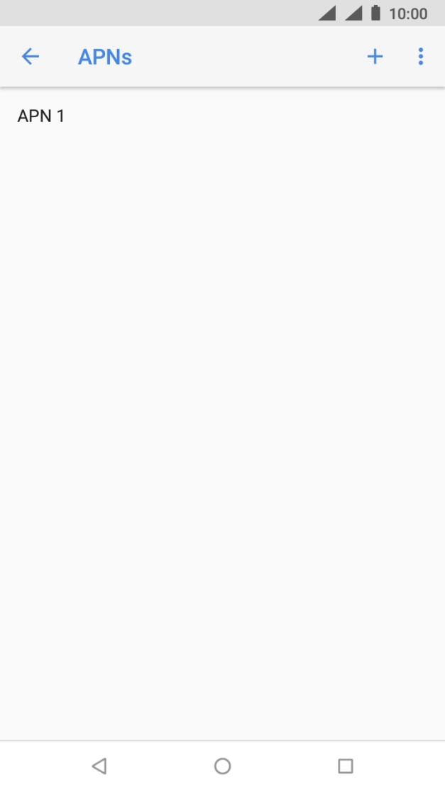 Press the new data connection icon. Press the new data connection icon.