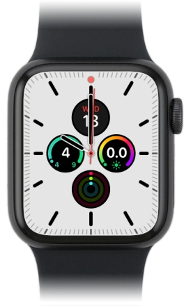 Image 1: Front view of the Apple Watch Series 5