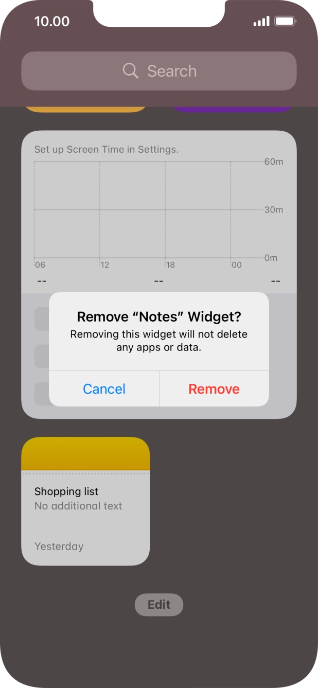 Press Remove. Press Remove.