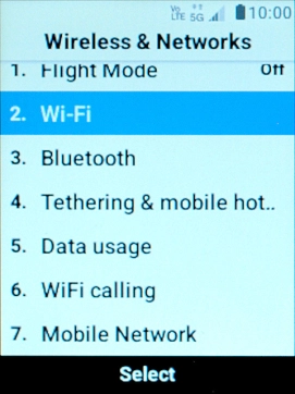 Select Mobile Network.