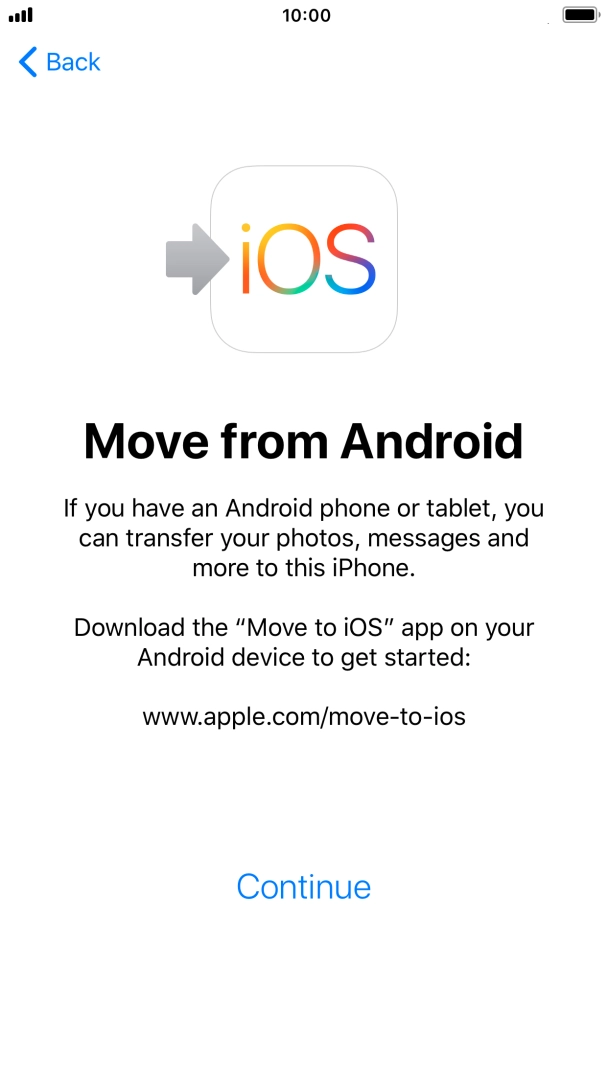 To transfer content to your phone, you need to install the app 