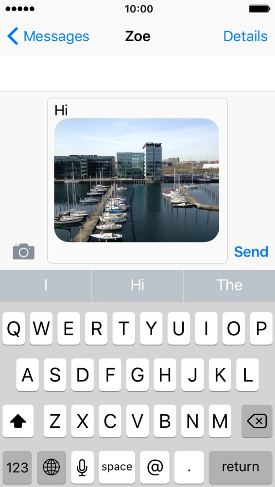 Press Send when you've written your picture message. Press Send when you've written your picture message.