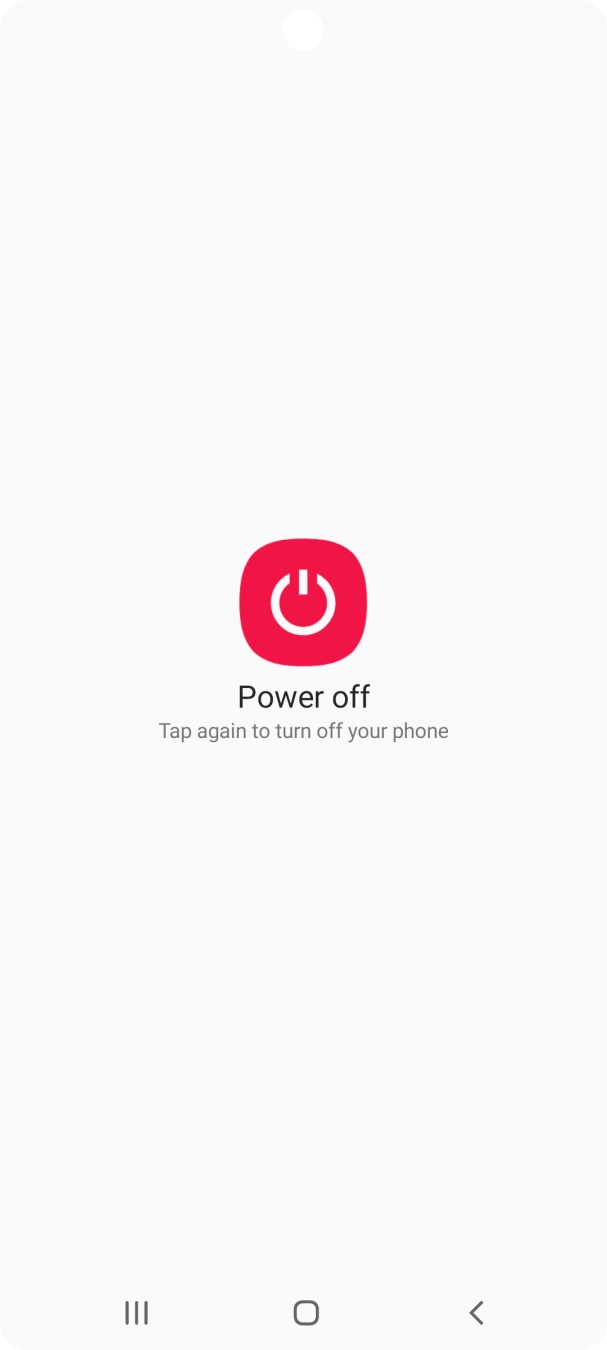 Press Power off.