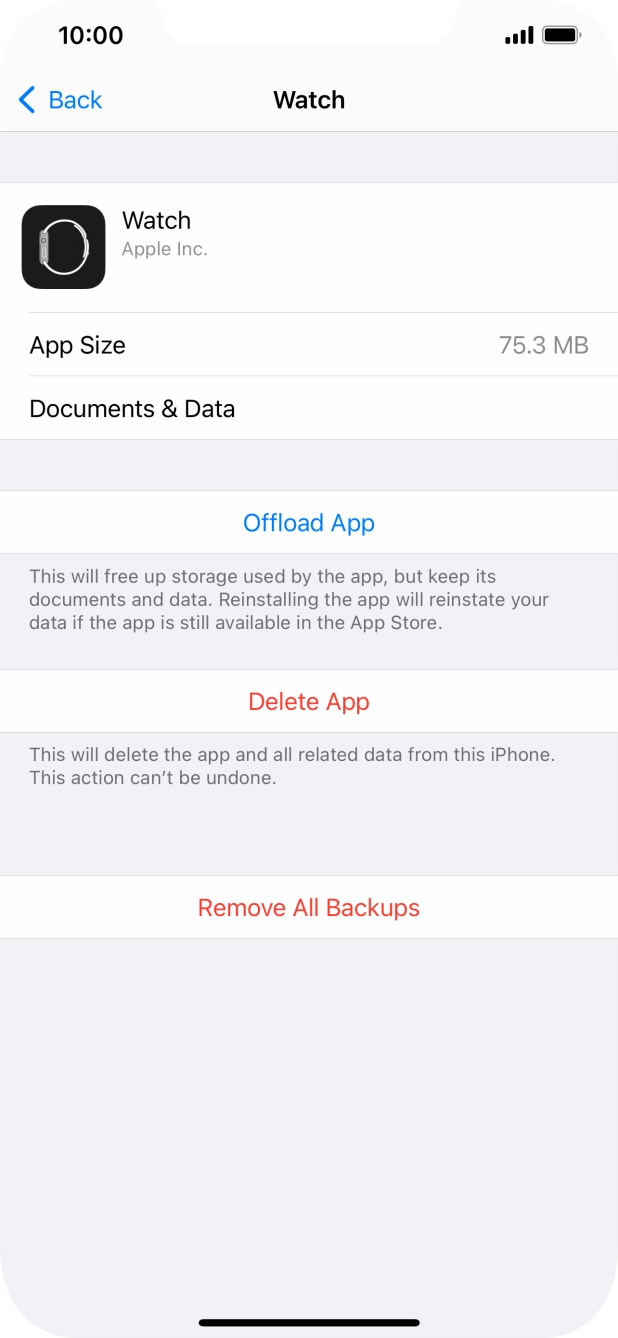 Press Offload App.