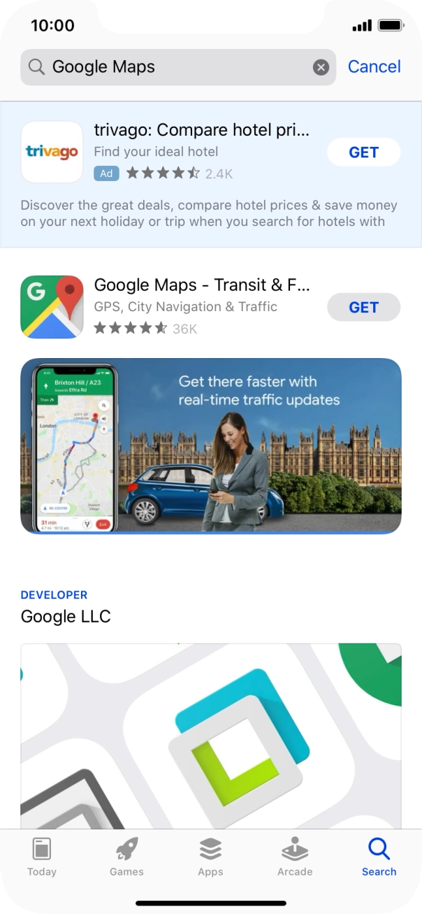 Press Google Maps. Press Google Maps.
