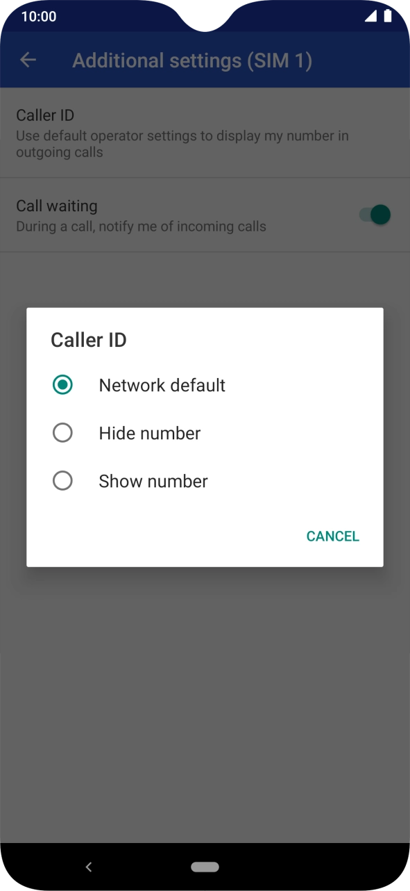 Press Show number to turn on caller identification. Press Show number to turn on caller identification.