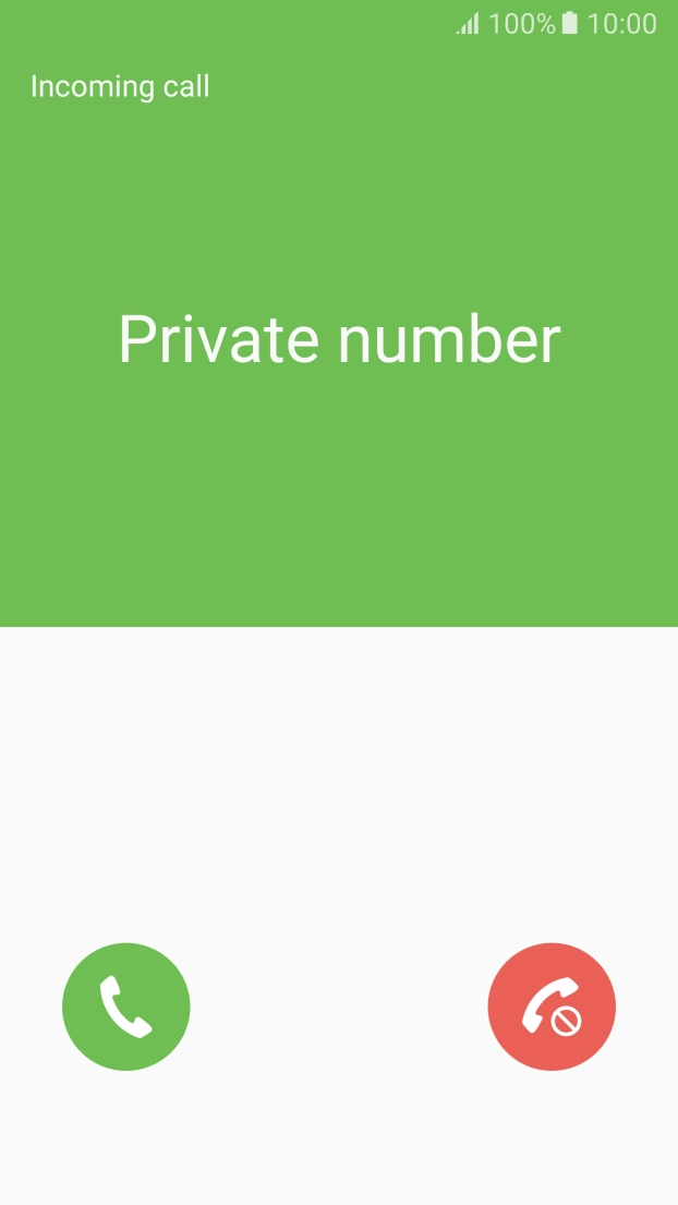 When you have an ongoing call, a new call is signalled by a sound. Press the accept call icon to answer the new call.