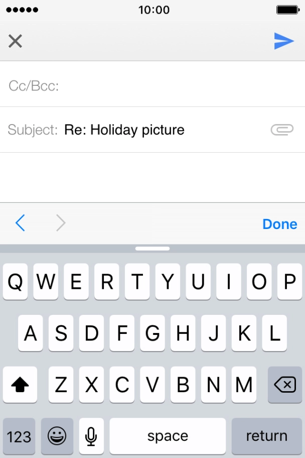 Press the text input field and key in the required text. Press the text input field and key in the required text.