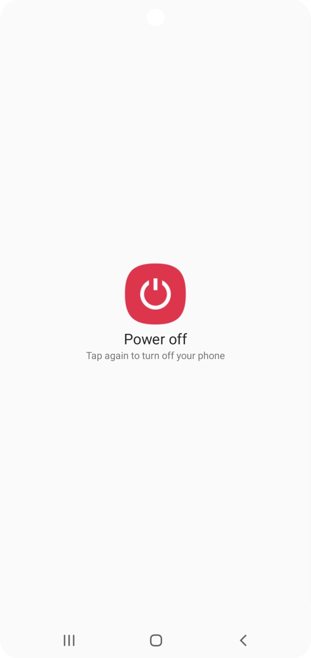 Press Power off.