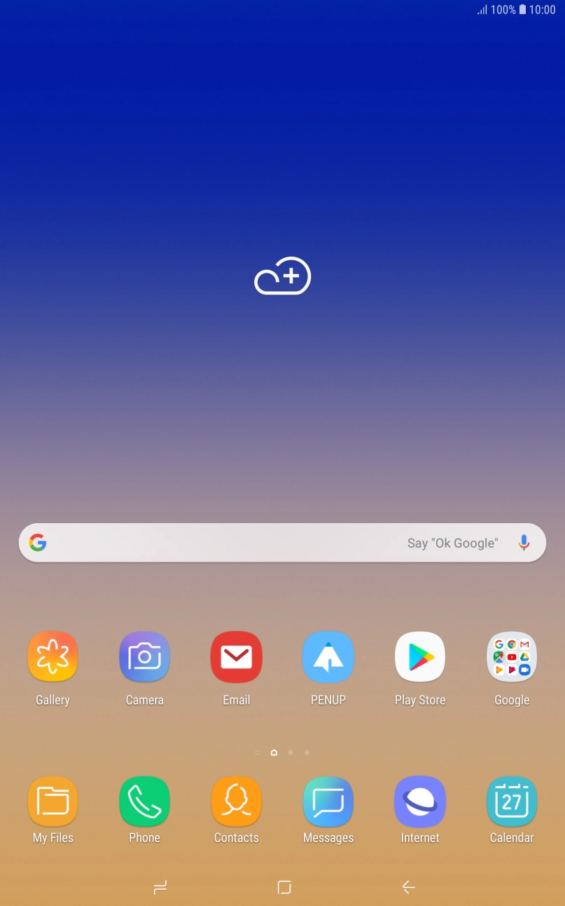 Slide your finger downwards starting from the top of the screen. Slide your finger downwards starting from the top of the screen.