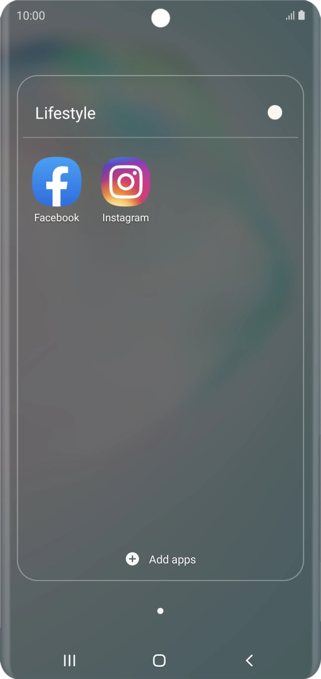 Press Facebook.