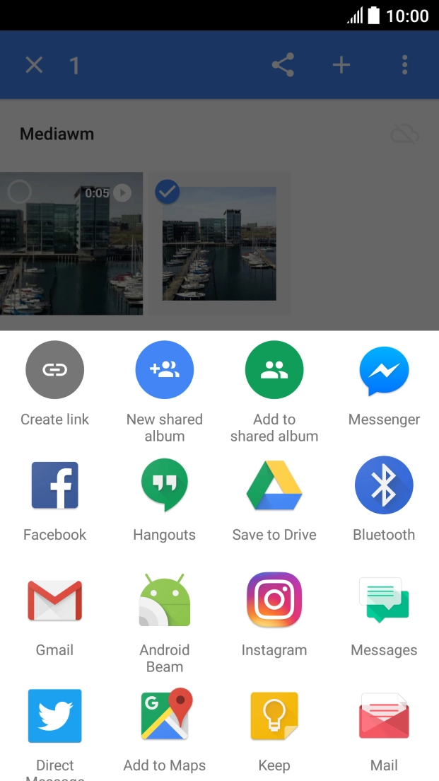 Press the required social network. Press the required social network.