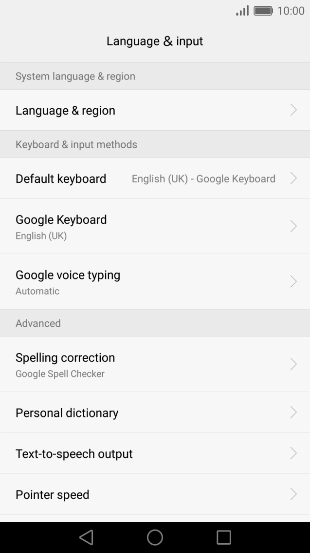 Press Google voice typing.