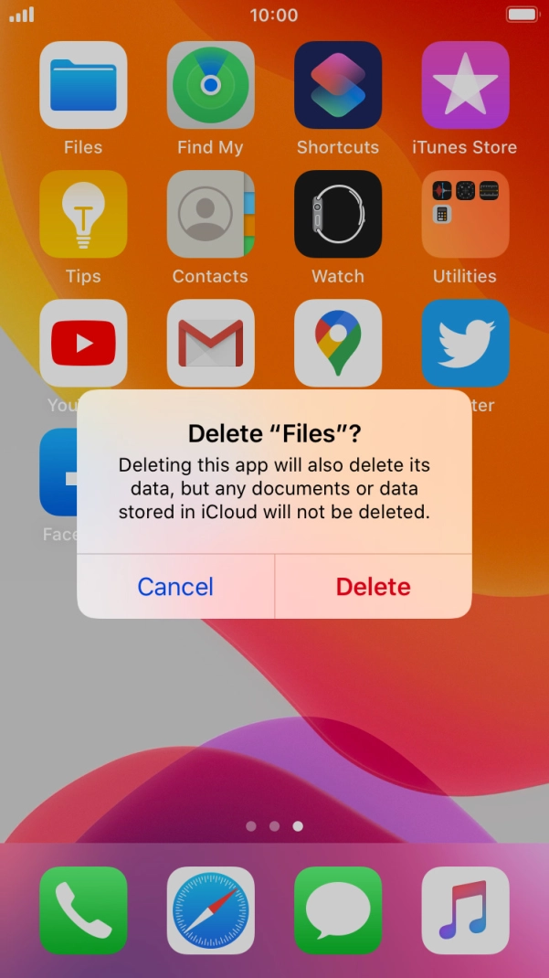 Press Delete.