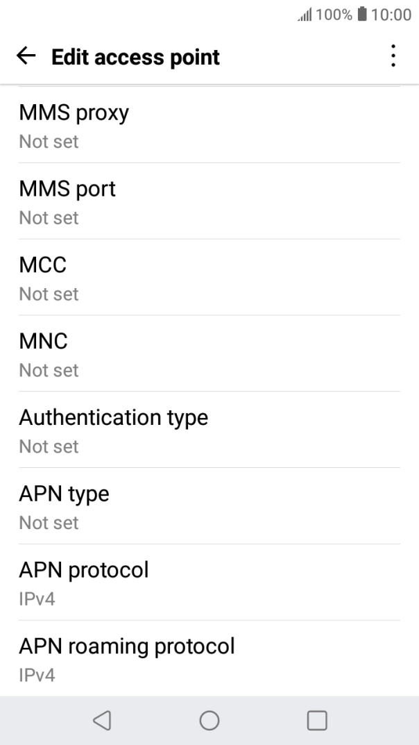 Press MMS port. Press MMS port.