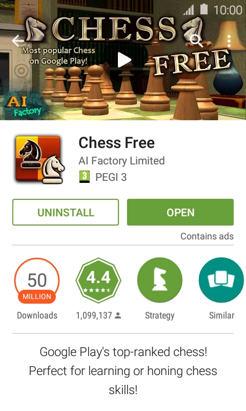 Press UNINSTALL.