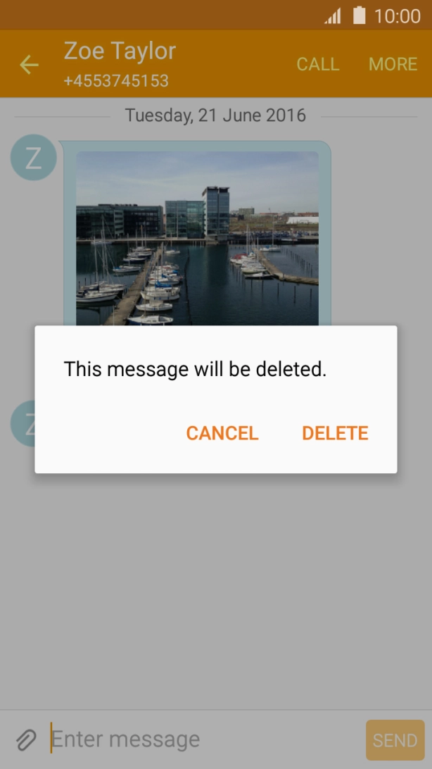 Press DELETE. Press DELETE.