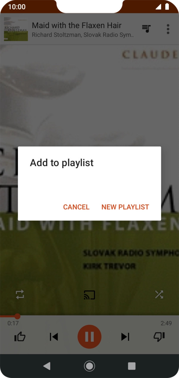 Press NEW PLAYLIST.