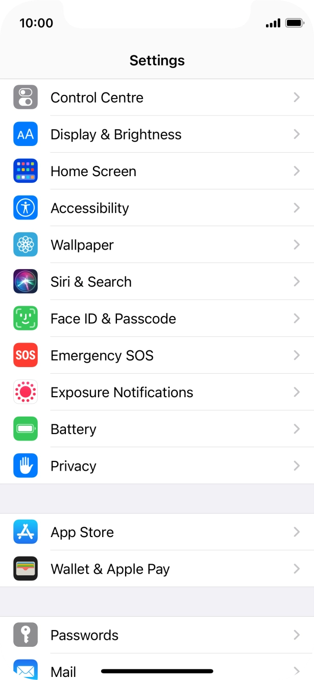 Press Display & Brightness. Press Display & Brightness.