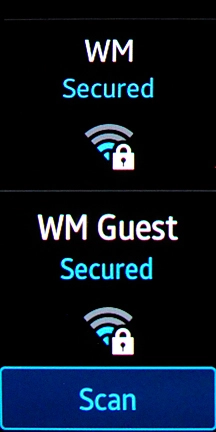Press the required Wi-Fi network. Press the required Wi-Fi network.