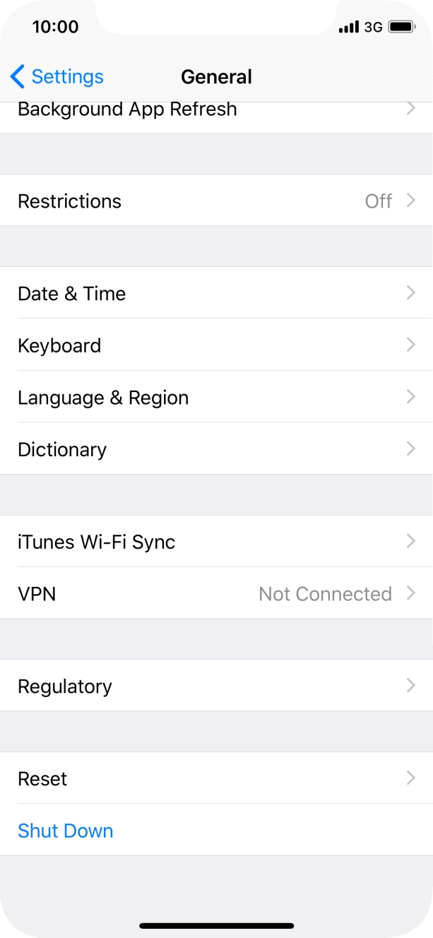 Press Language & Region.