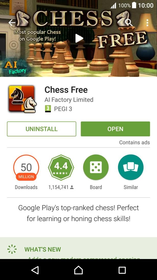 Press UNINSTALL.