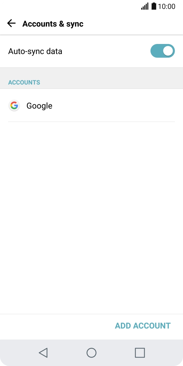 Press the required account. Press the required account.