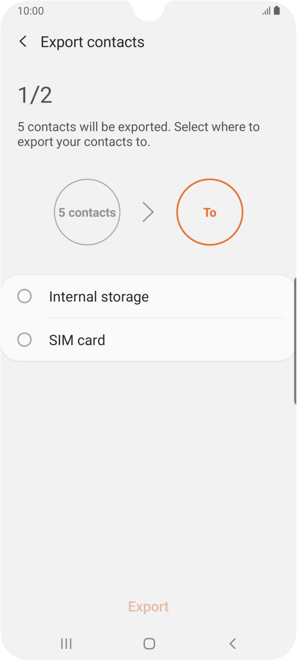 Press the name of your SIM. Press the name of your SIM.